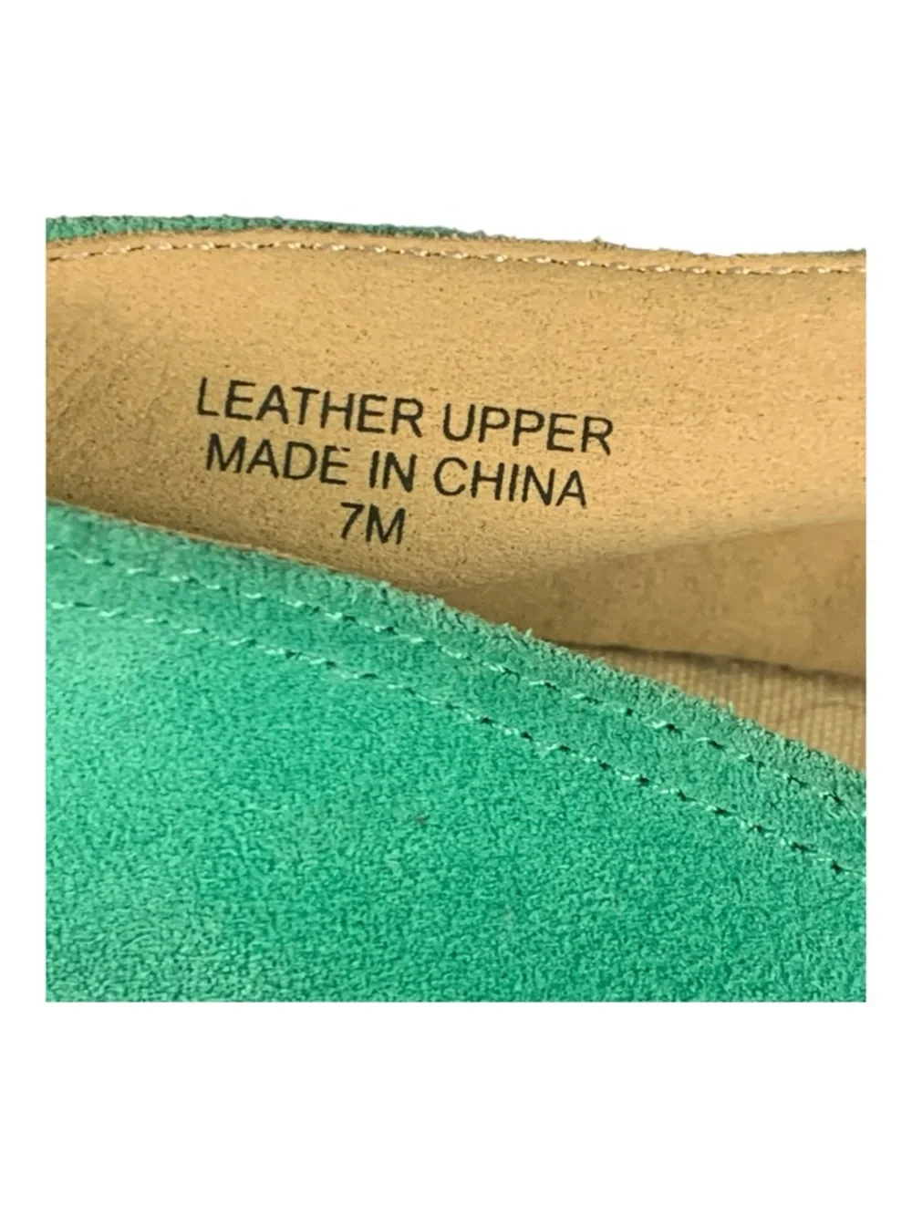 Talbots  Izzy Vibrant Green Suede Knot Espadrille Flat Slip On Summer‎ Size 7